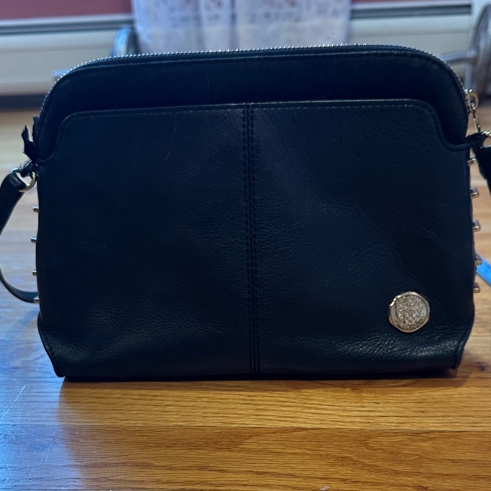 Vince Camuto Black Leather Crossbody Bag